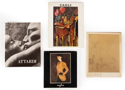 Lotto di 4 Volumi D'arte Contemporanea: Amedeo Modigliani 1884-1920, Catalogo della Mostra Parigi...