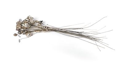Bouquet di Fiori Recisi in Argento e in Metallo Argentato