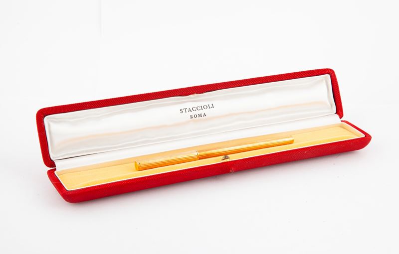 Penna a Sfera in Oro Giallo 750/000