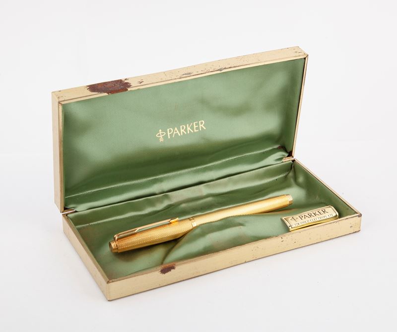 Parker 75 - Penna Stilografica in Metallo Placcato in Oro Giallo 22 Kt