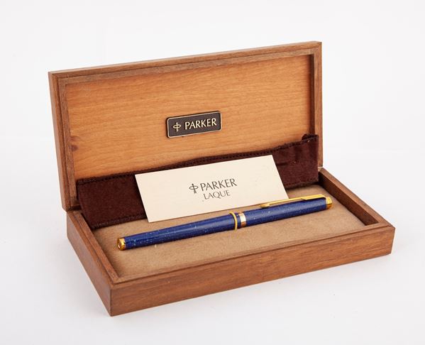 Parker Sonnet Laque - Roller in metallo e lacca di China lapislazzulo