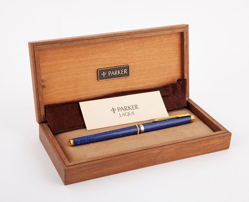 Parker Sonnet Laque - Roller in Metallo e Lacca di China Lapislazzulo