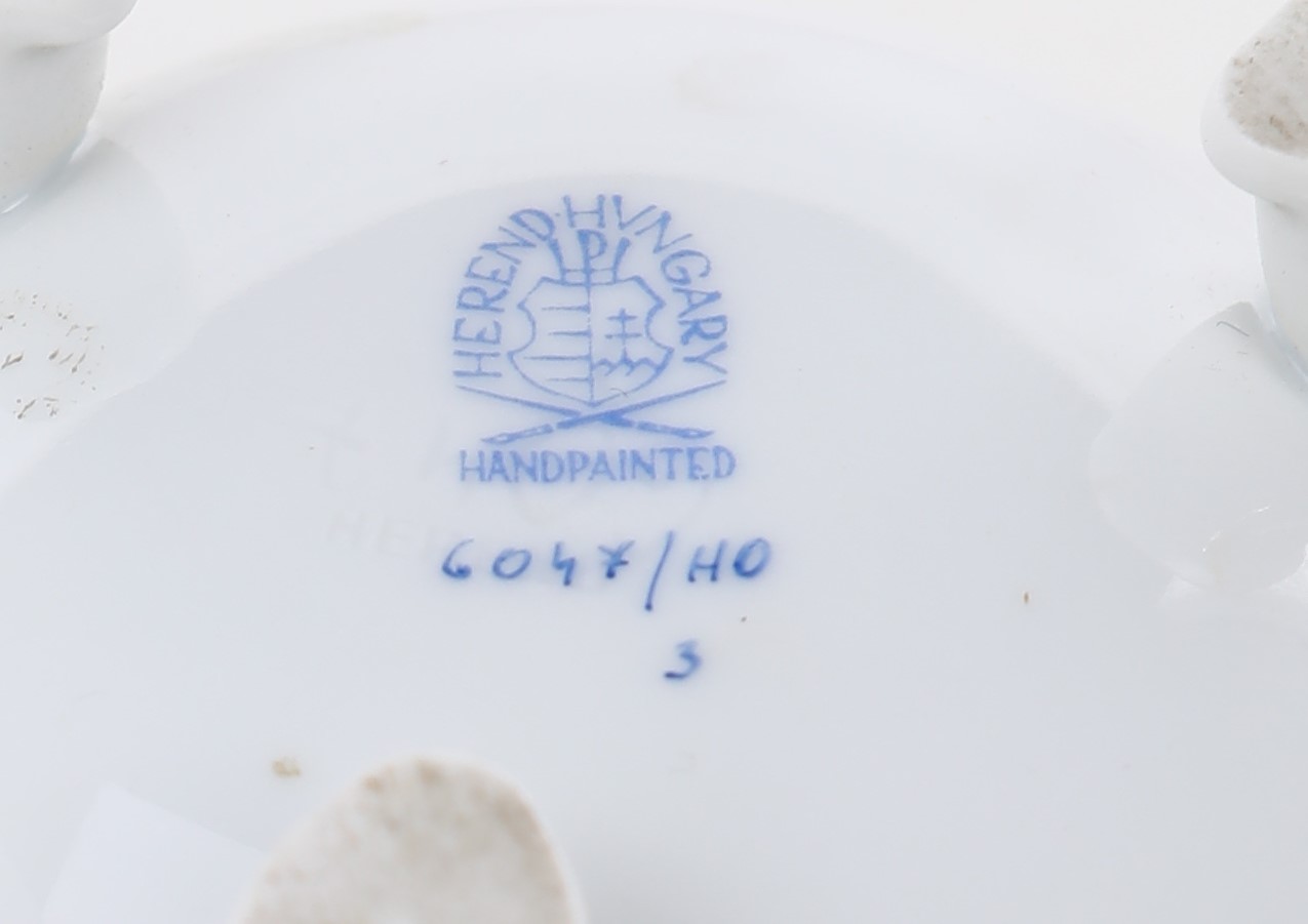 Contenitore a Uovo in Porcellana, Manifattura di Herend, Ungheria, XX Secolo