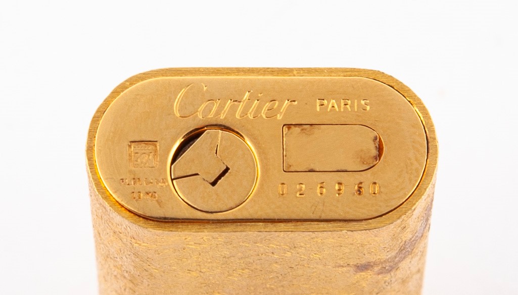 Cartier - Accendino Placcato in Oro Giallo Satinato