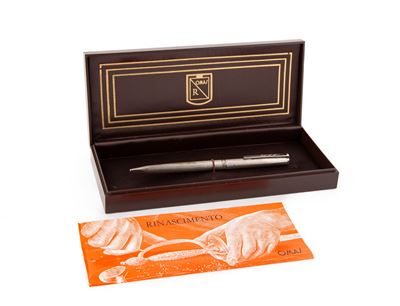 Omas Rinascimento Silverman - Penna a Sfera Vintage in Argento 925/000 con Trattamento al Rodio