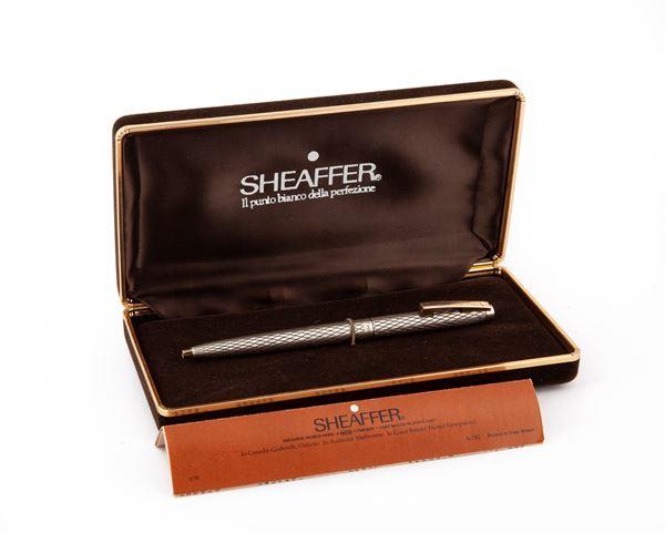 Sheaffer - Penna a sfera in argento Sterling 925/000 cesellato e satinato