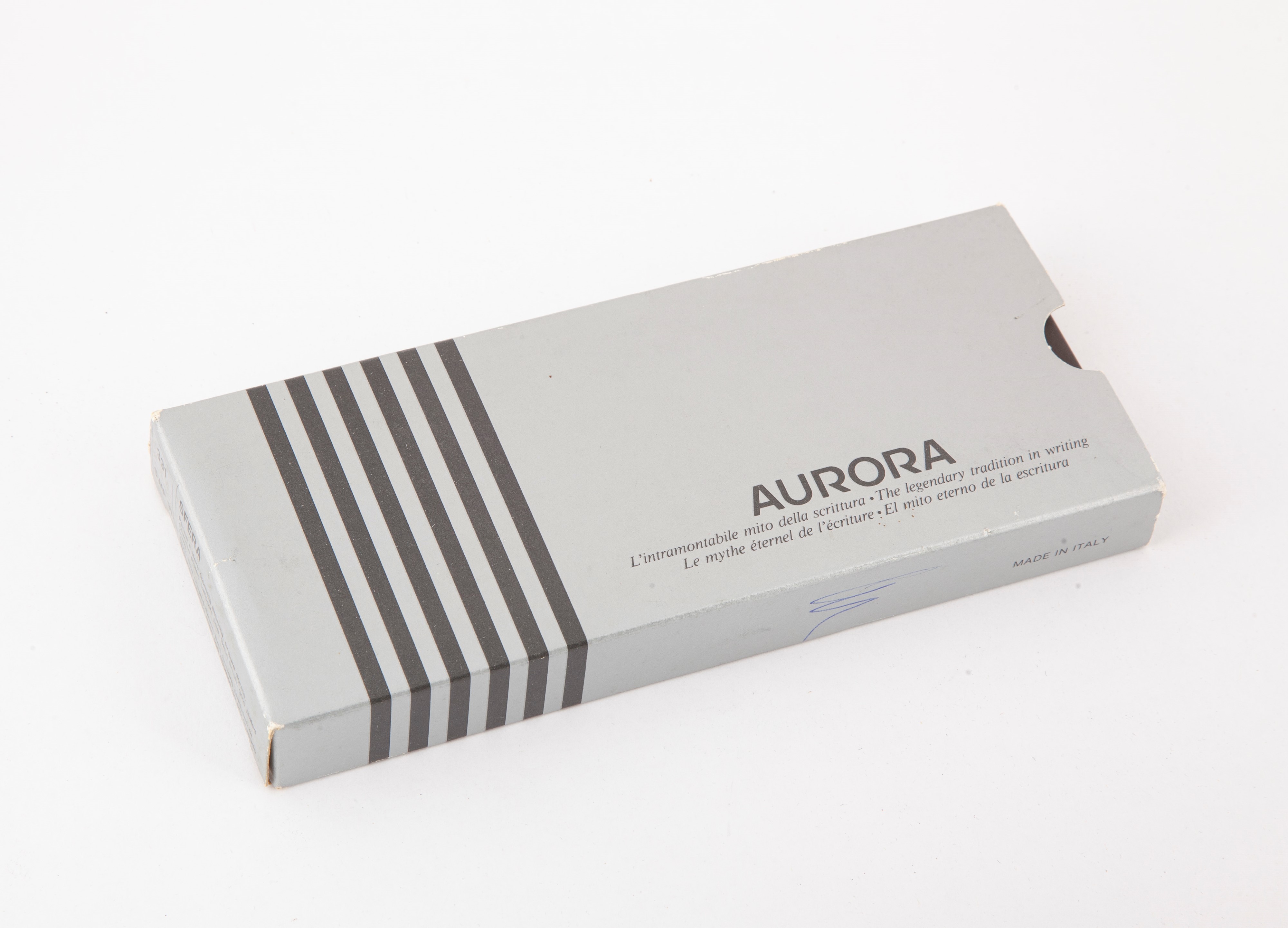 Aurora Marco Polo - Set Penna Stilografica e Penna a Sfera in Acciaio con Particolari Dorati e Sm...