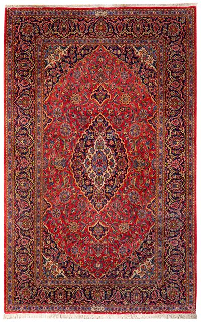 Tappeto Persiano Kashan Shadsar Firmato