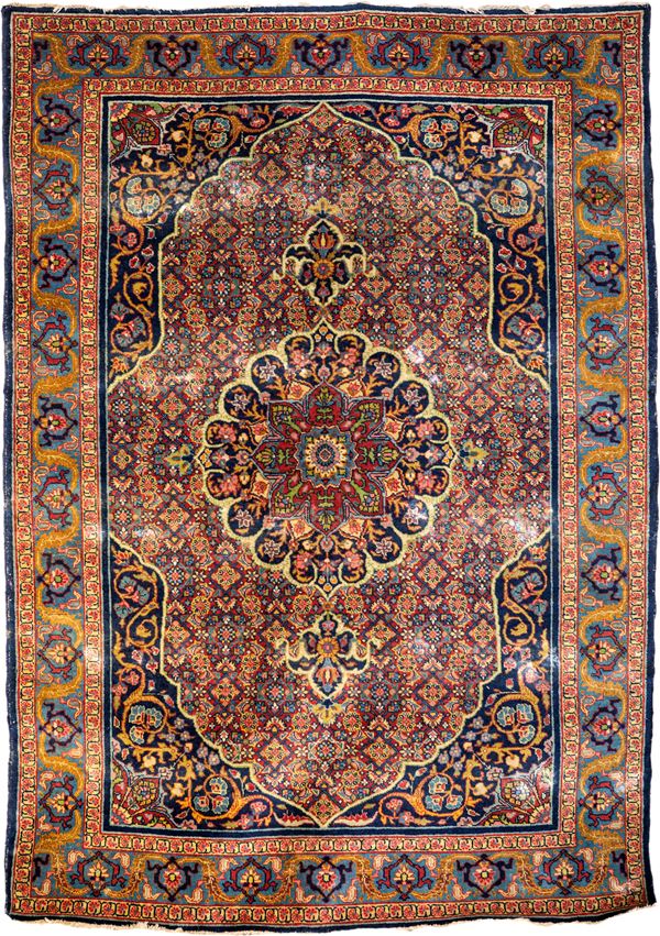 Tappeto persiano Keshan multicolor  - Asta Asta a Tempo - Tappeti Antichi e Rari - Casa d'Aste Arcadia
