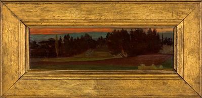 Paesaggio Toscano al Tramonto