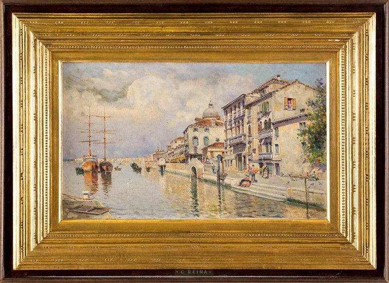 Antonio María Reyna Manescau - Veduta del Canal Grande a Venezia