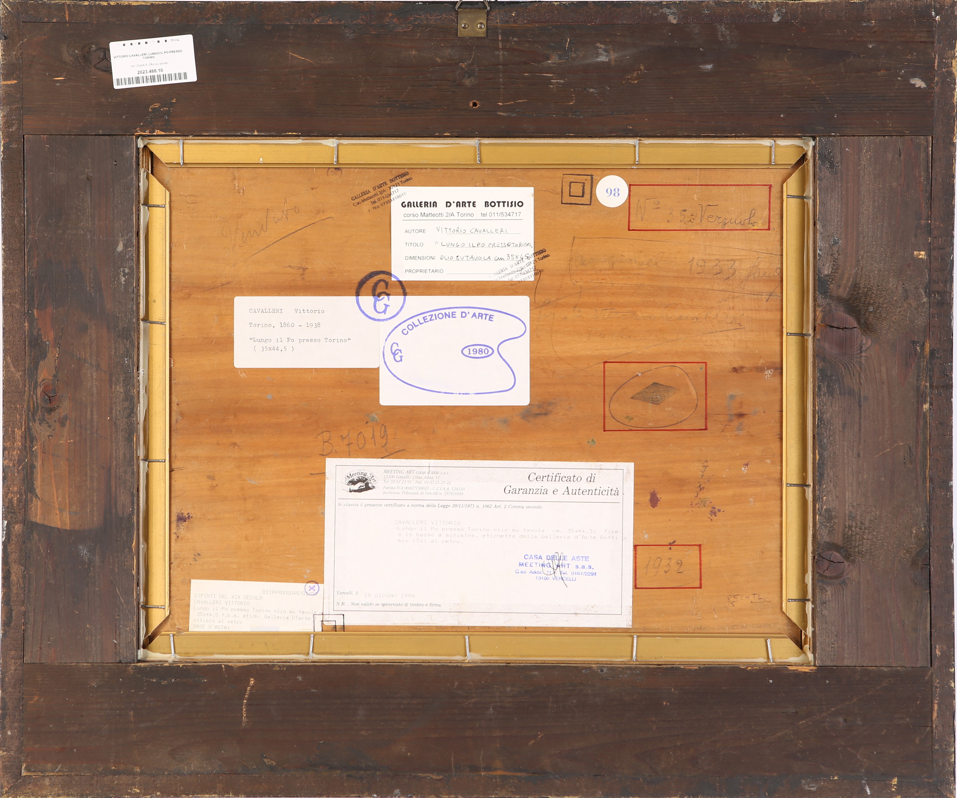 Vittorio Cavalleri, Lungo il Po presso Torino