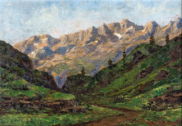 Augusto Laforet - Paesaggio alpino
