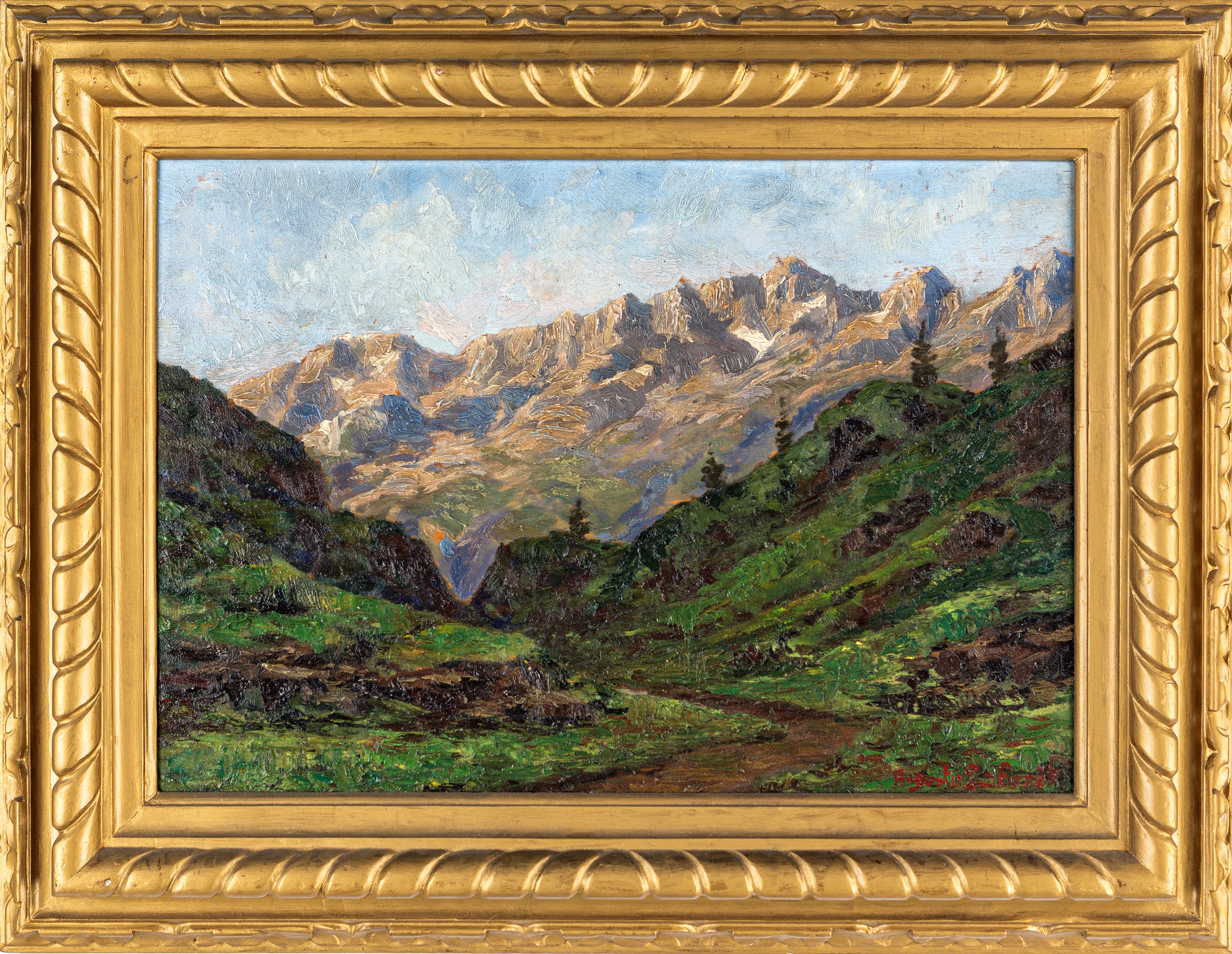 Augusto Laforet - Paesaggio Alpino