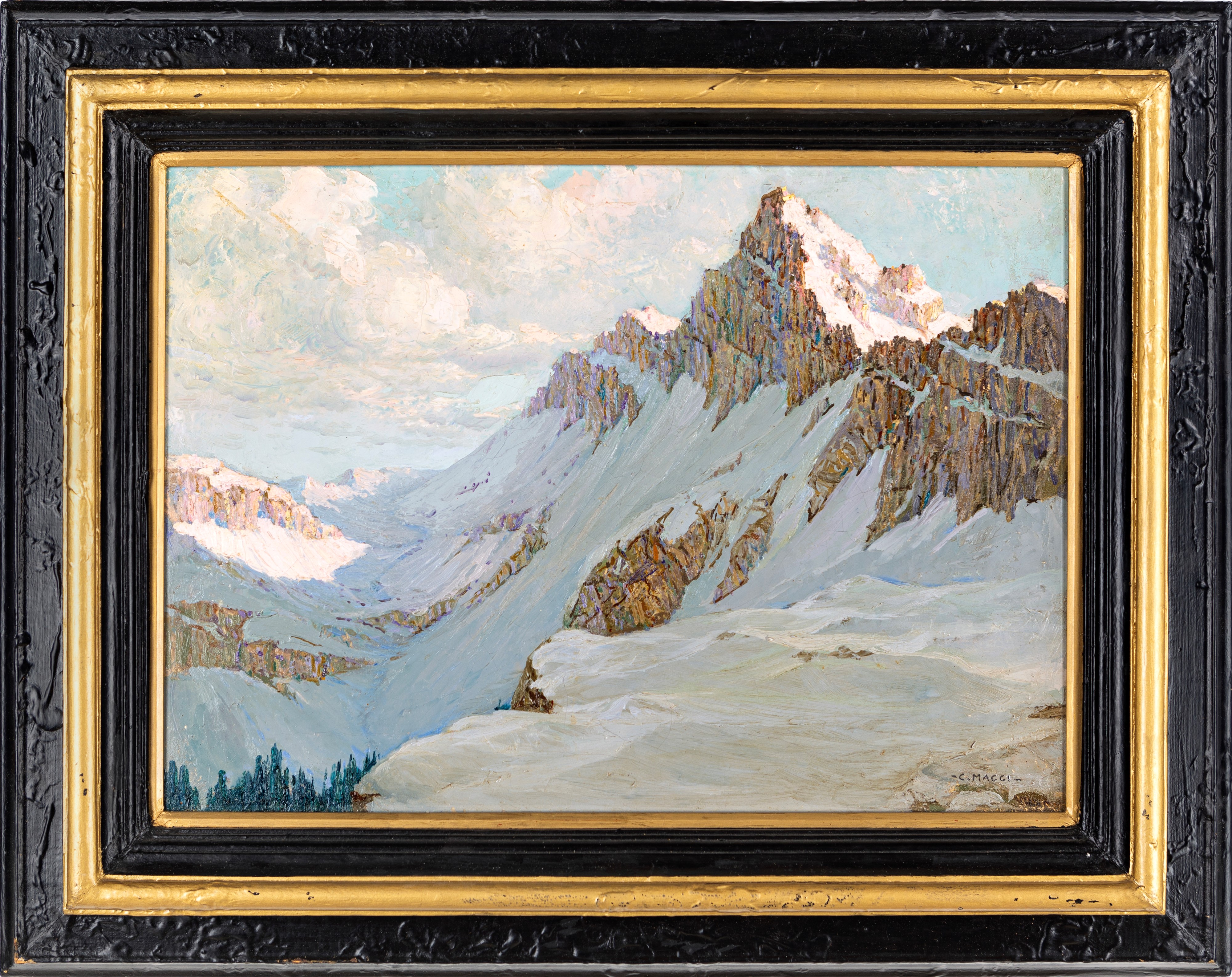 Cesare Maggi - Paesaggio Alpino, Cervino