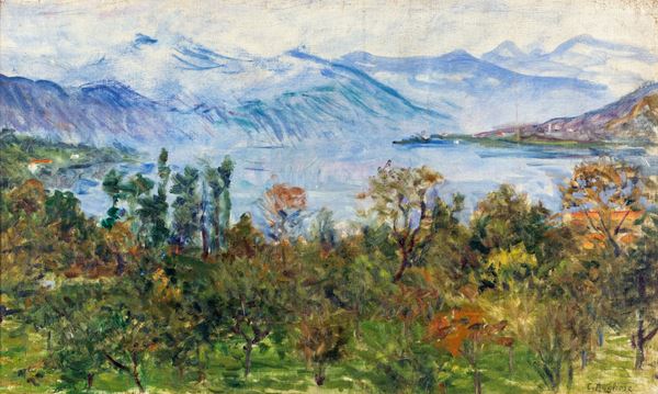 Clemente Levi Pugliese - Paesaggio, Lago d'Orta