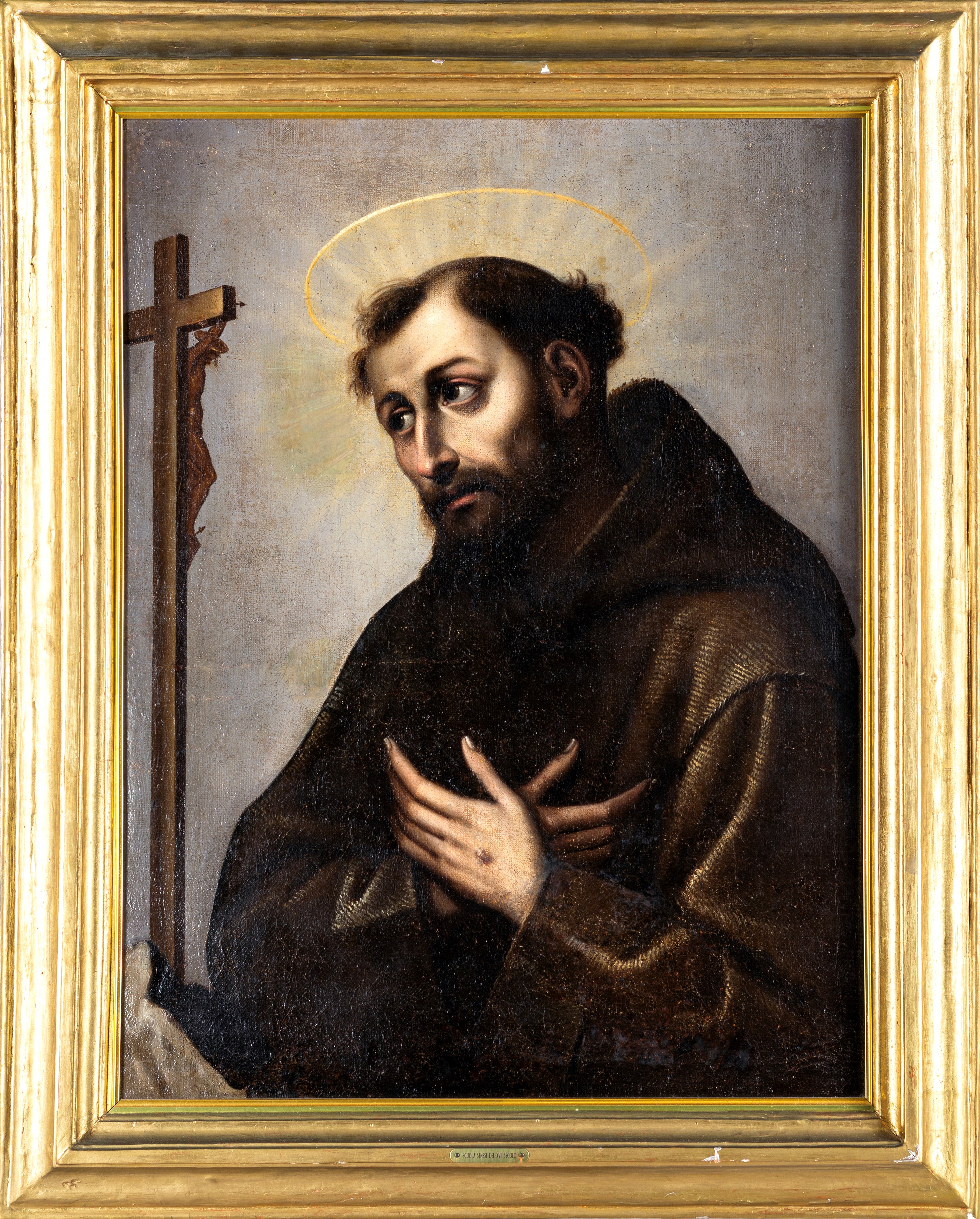 Scuola Italiana del XVII Secolo - San Francesco in Preghiera