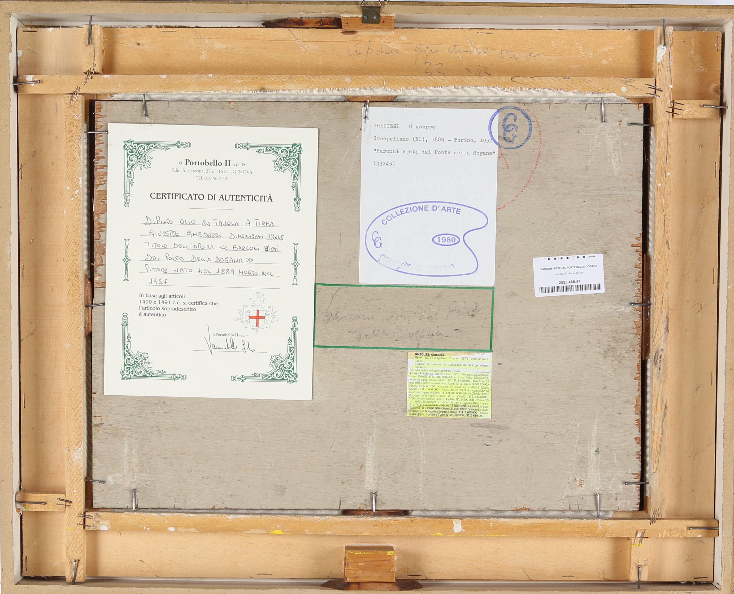 Barconi visti dal ponte della Dogana