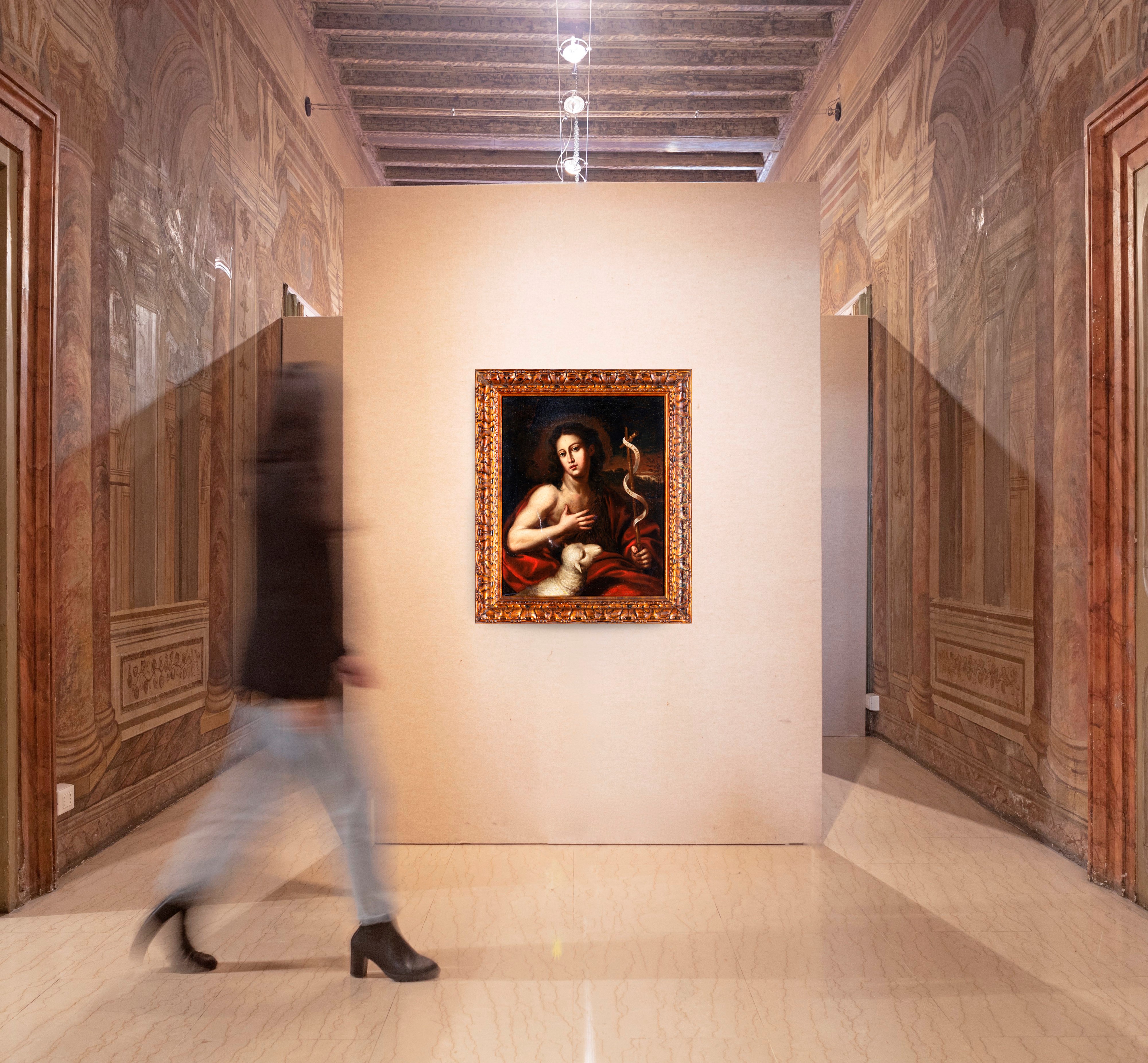 Scuola Italiana del XVIII Secolo - San Giovanni Battista con Agnello
