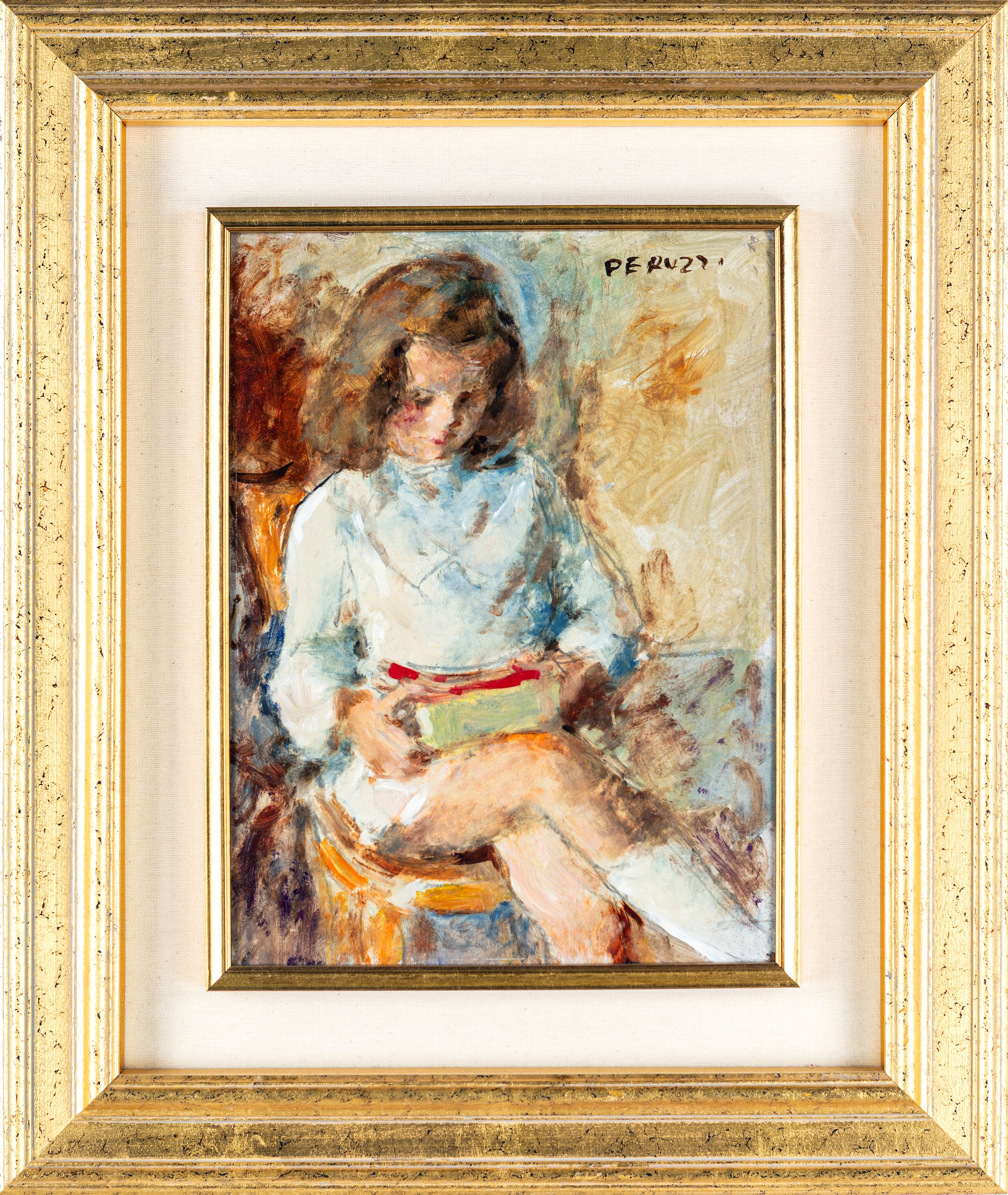 Cesare Peruzzi - Bambina che Legge