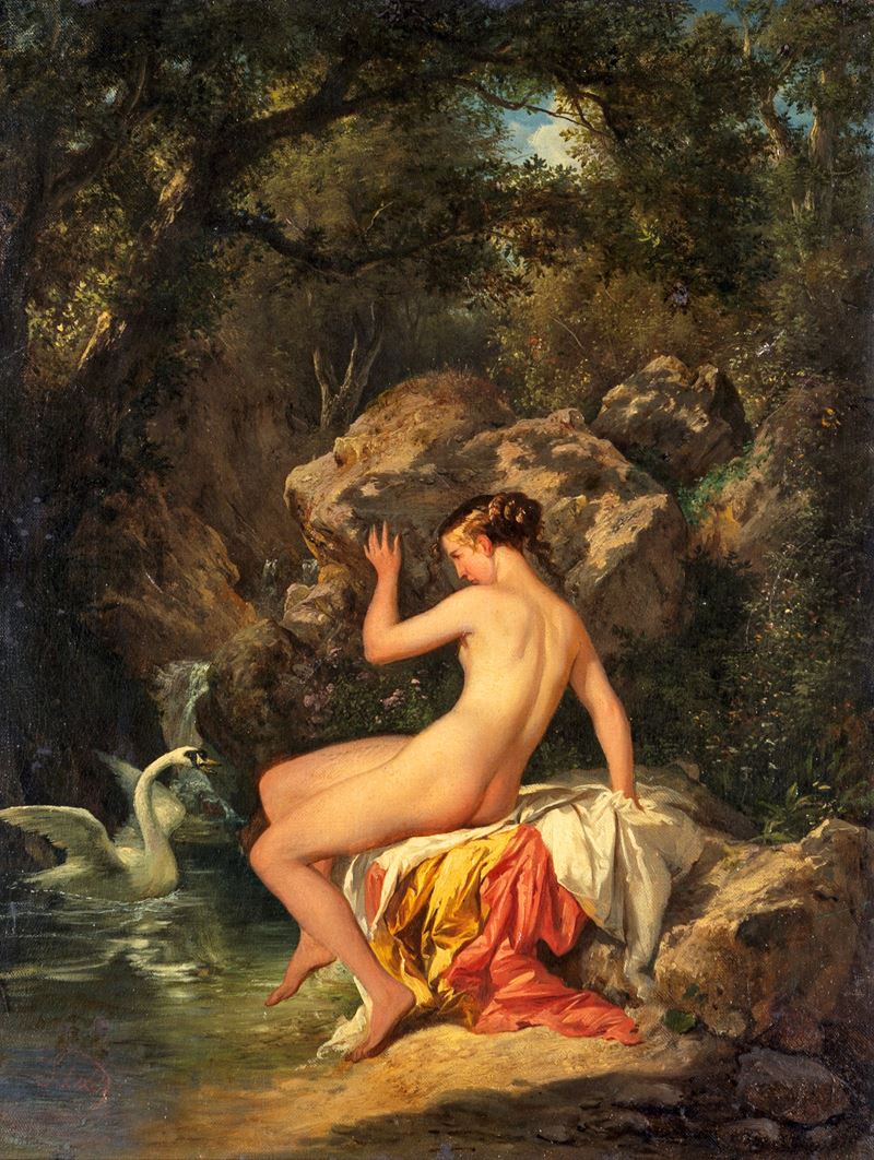Stefano Ussi - Leda con il Cigno