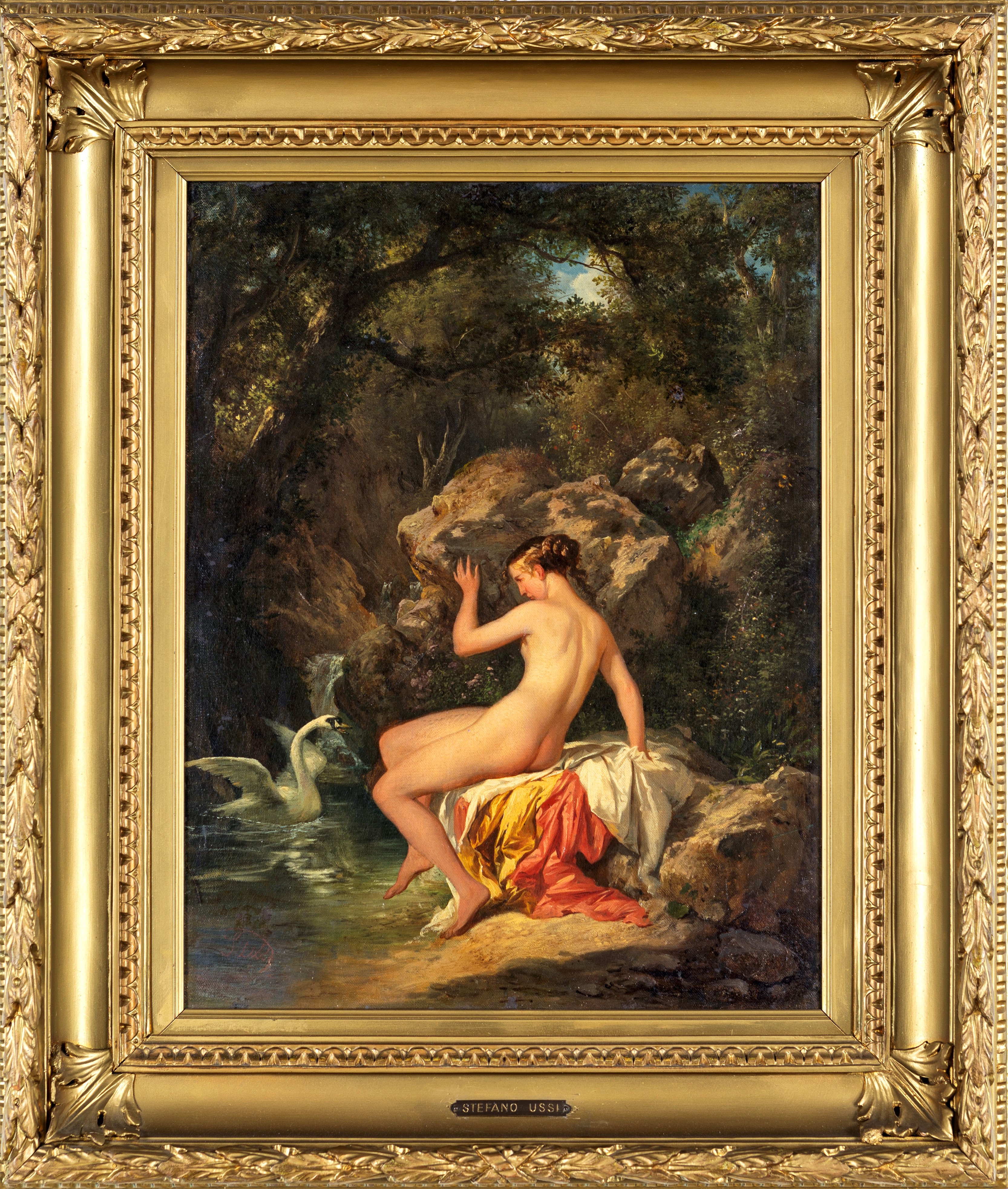 Stefano Ussi - Leda con il Cigno