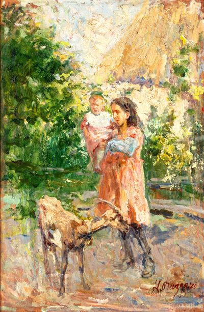 Contadina e Capretta