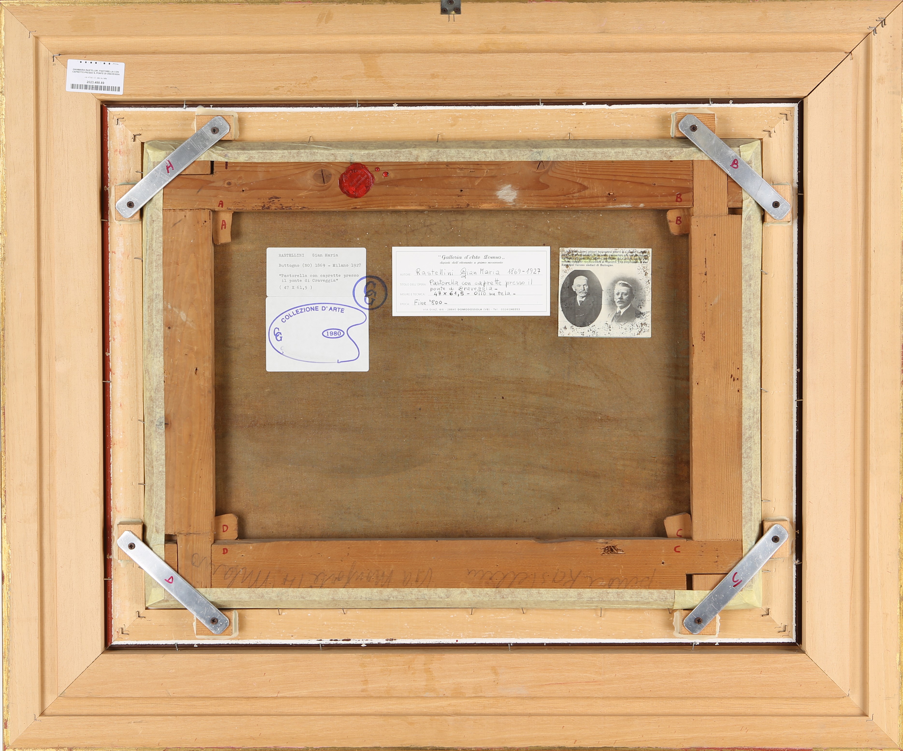 Pastorella con caprette presso il ponte di Craveggia