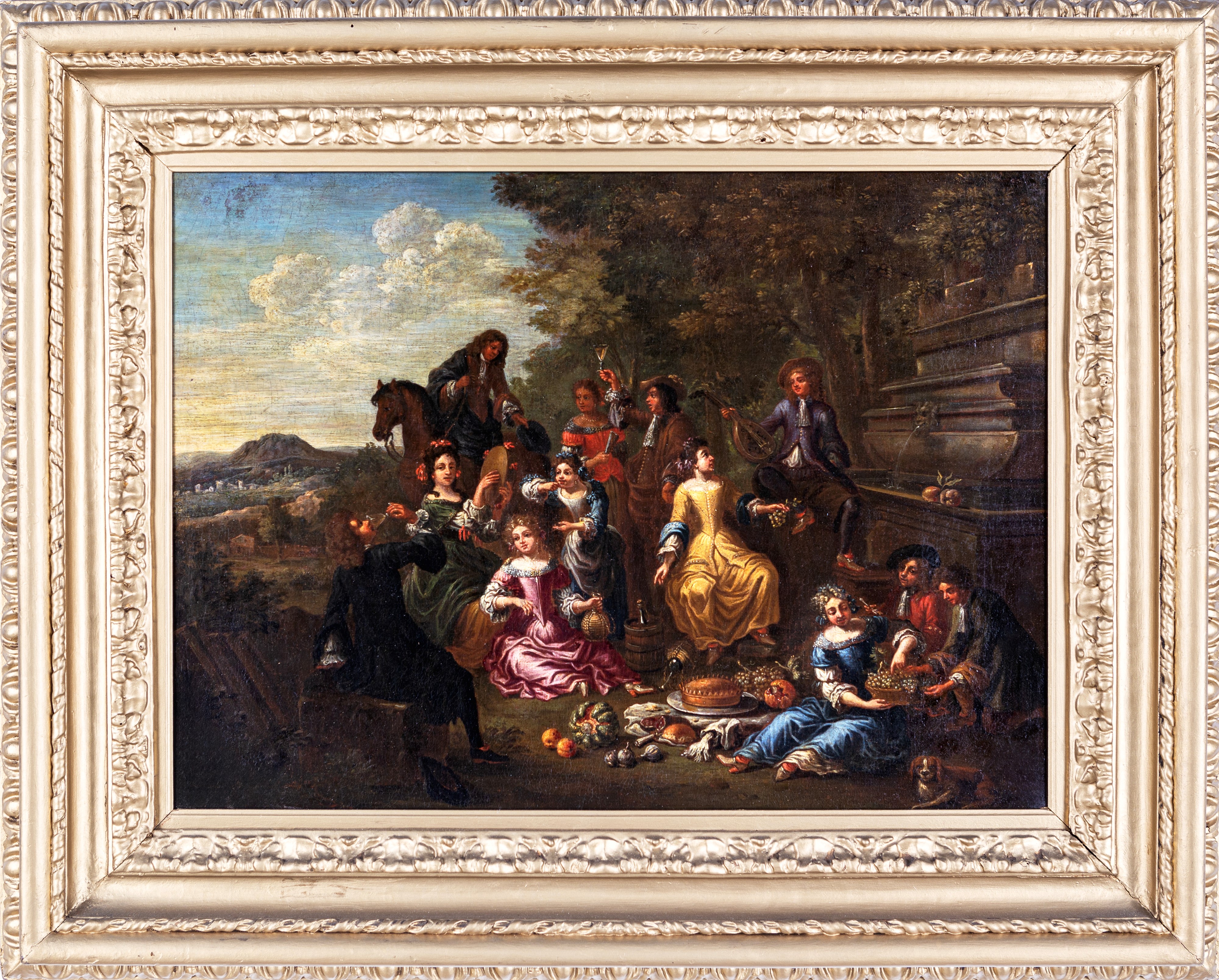 Govaerts Hendrik, Paesaggio con Convivio di Nobili