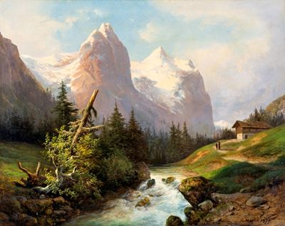 Paesaggio con Torrente