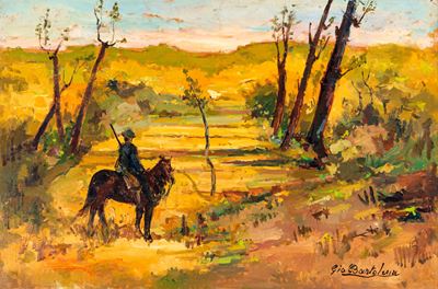 Cacciatore nella Campagna Livornese