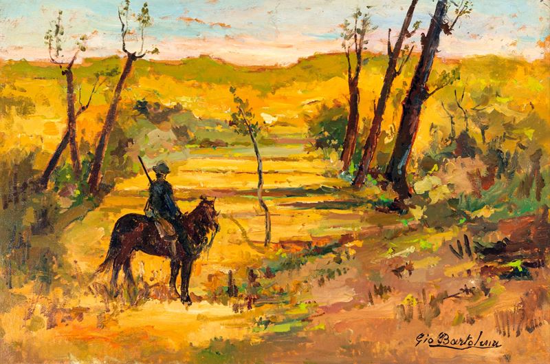 Giovanni Bartolena - Cacciatore nella Campagna Livornese