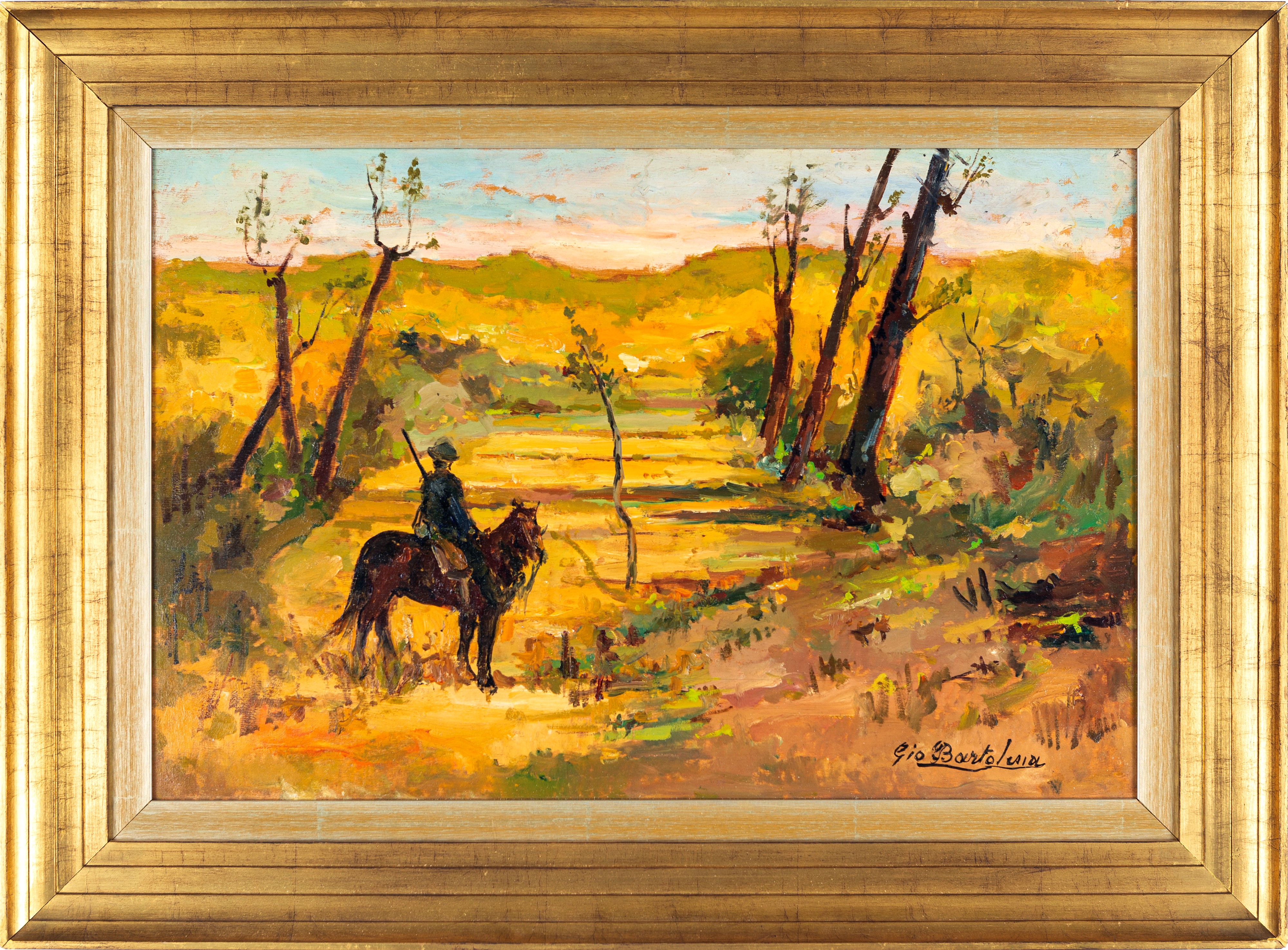 Giovanni Bartolena - Cacciatore nella Campagna Livornese