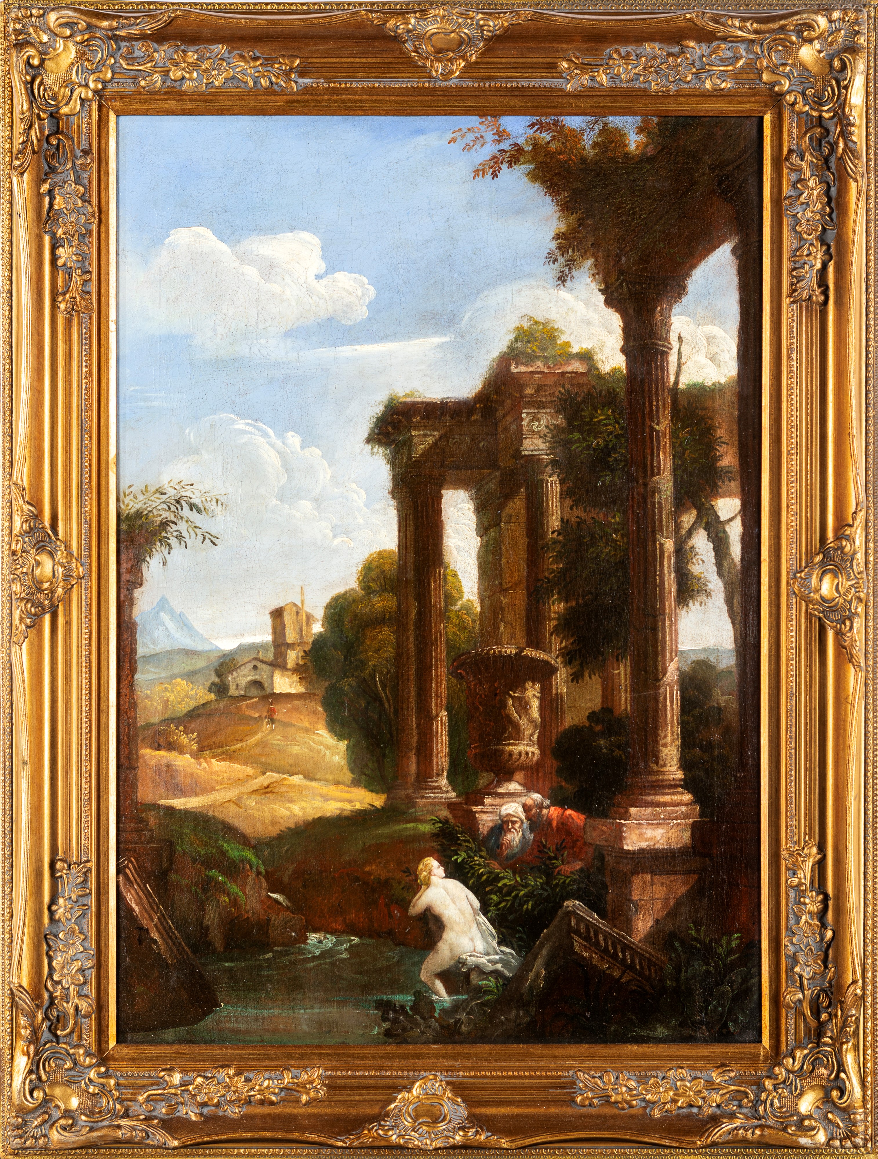 Scuola Romana del XVIII Secolo - Susanna con i Vecchioni