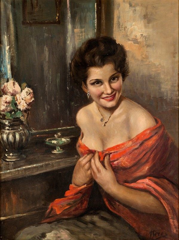 Attilio Toro - Donna allo Specchio