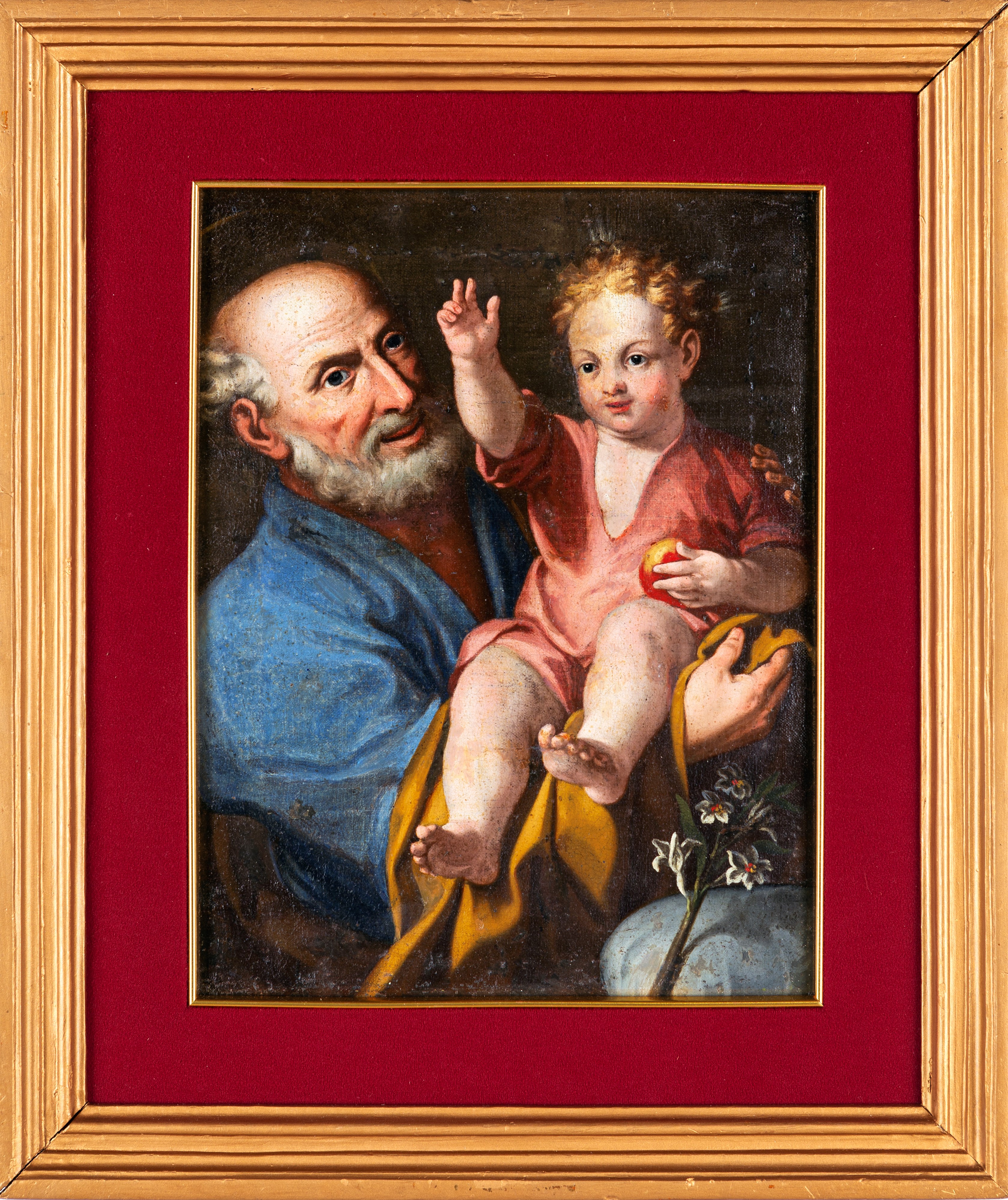 Scuola Italiana del XIX Secolo - San Giuseppe con Bambino