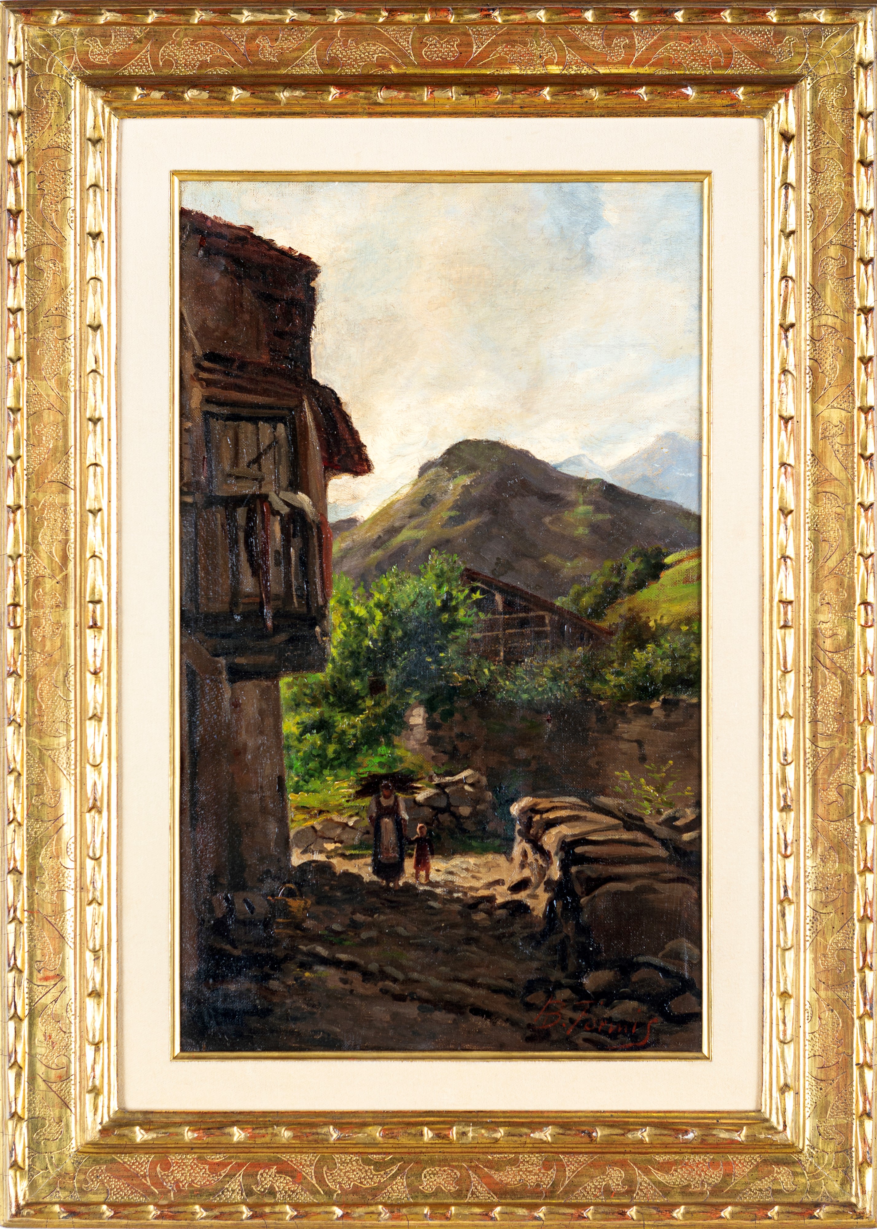 Achille Formis Befani - Veduta della Val Vigezzo