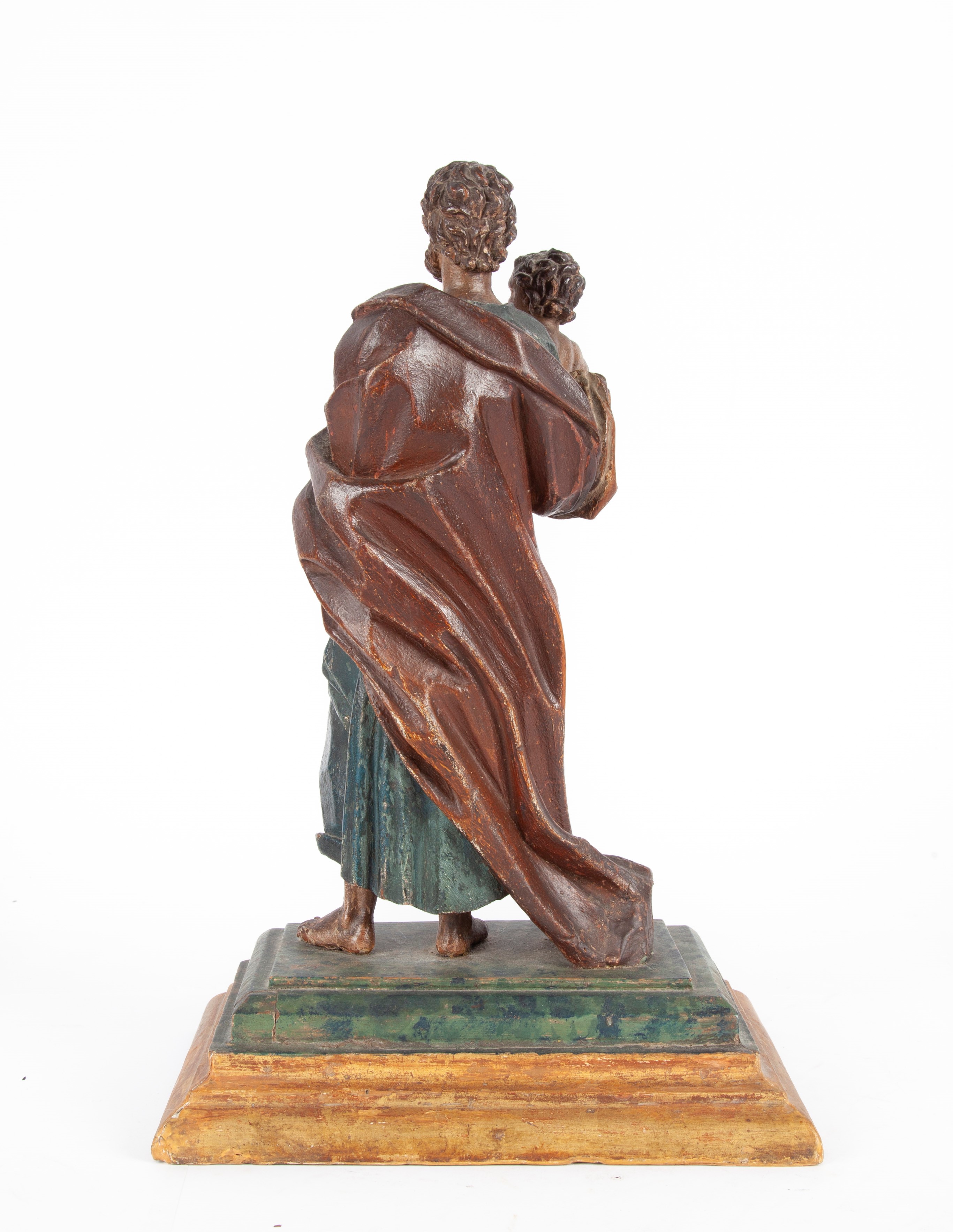 Scultore Italiano del XVIII Secolo - San Giuseppe Col Bambino