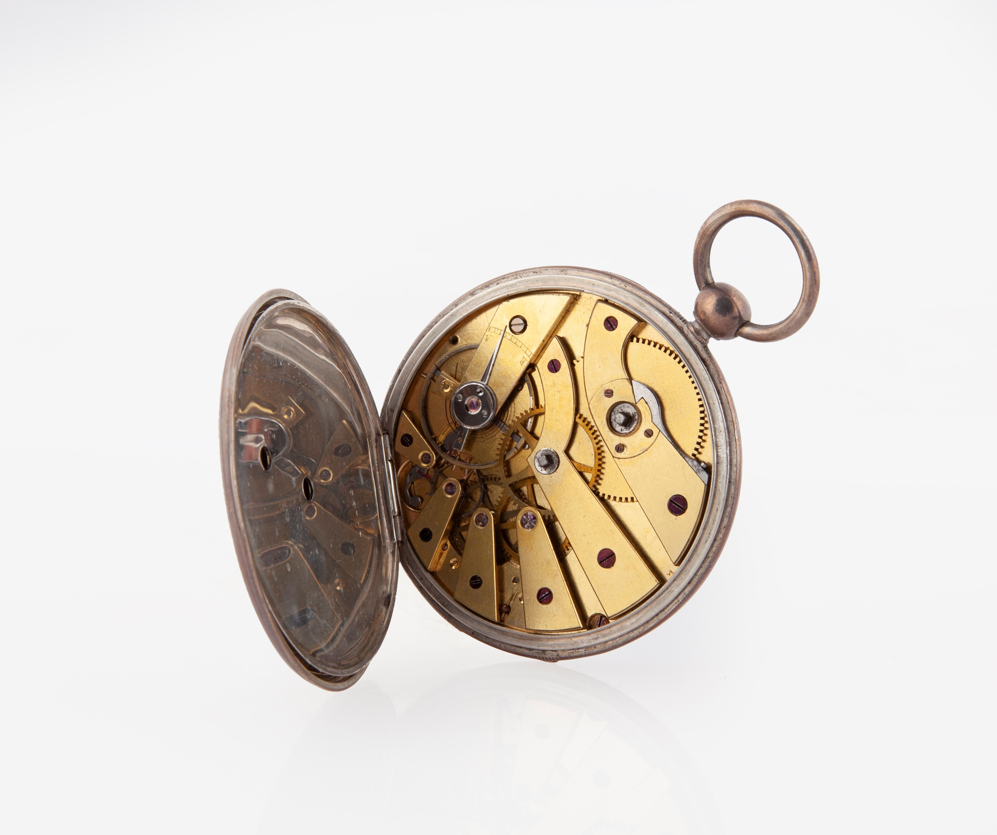Courvoisier Fréres - Orologio da Tasca in Argento, Scappamento Ad Ancora Bilanciere con Viti, Spi...
