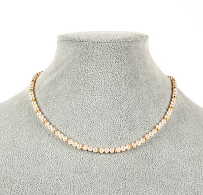 Collana in Microperle e Oro