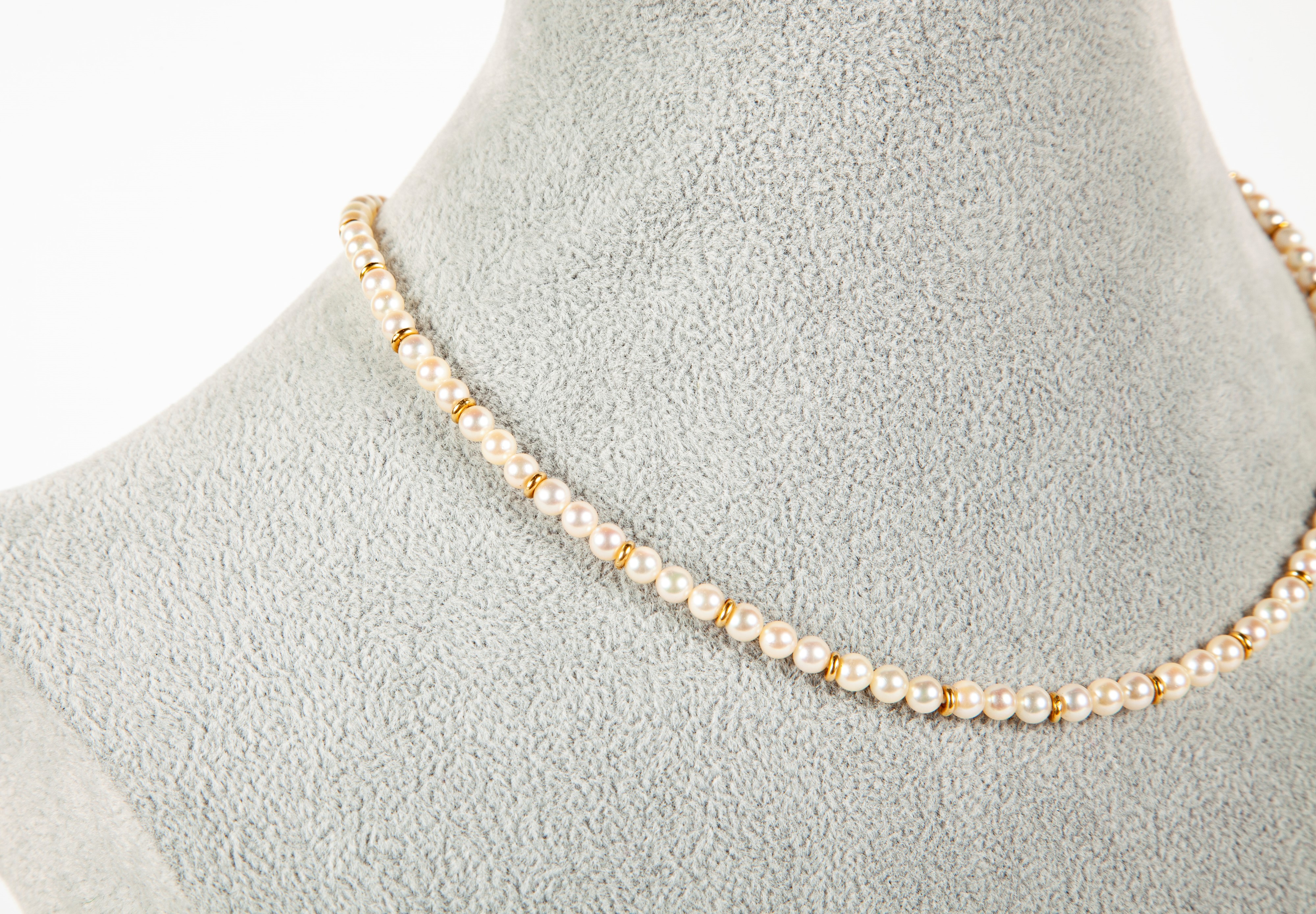 Collana in Microperle e Oro