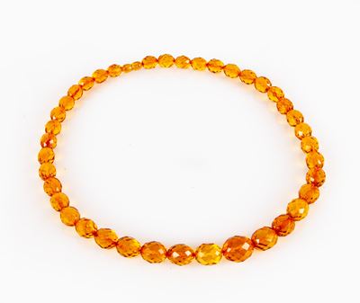 Collana in Ambra Baltica Sfaccettata