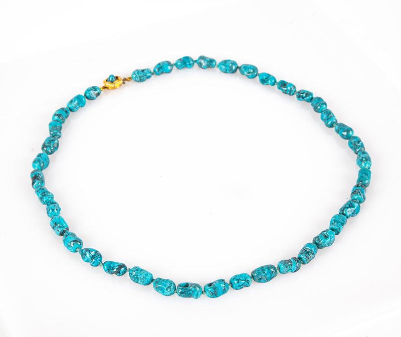 Collana in Turchese Sfaccettato