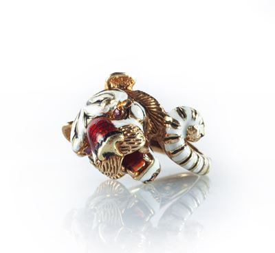 Frascarolo, Anello in Oro e Smalti.