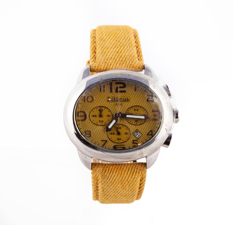 Altanus Jeans 7800 Steel Collection - Orologio cronografo da polso al quarzo da uomo in acciaio c...