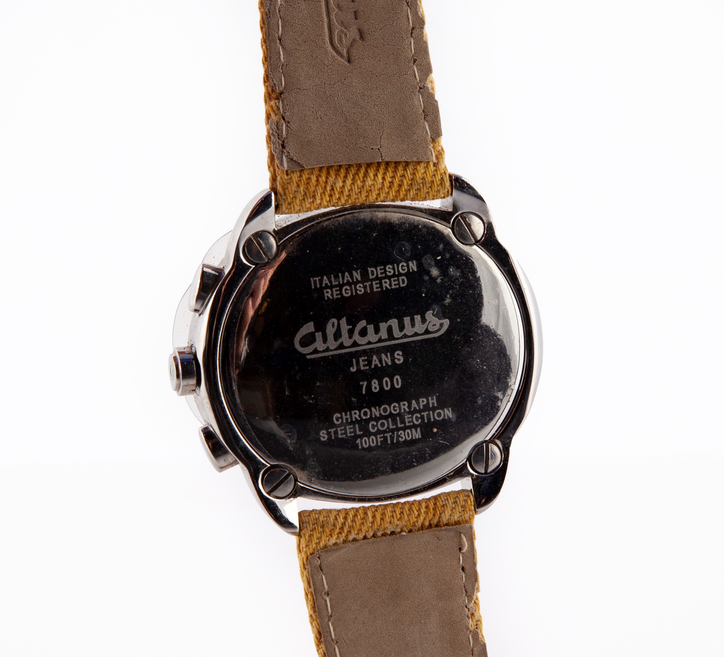 Altanus Jeans 7800 Steel Collection - Orologio cronografo da polso al quarzo da uomo in acciaio c...