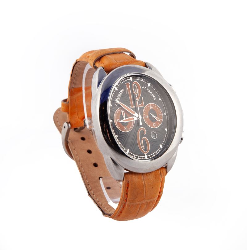 Altanus St. Tropez 7825 Steel Collection - Orologio da Polso al Quarzo da Uomo Cronografo in Acci...