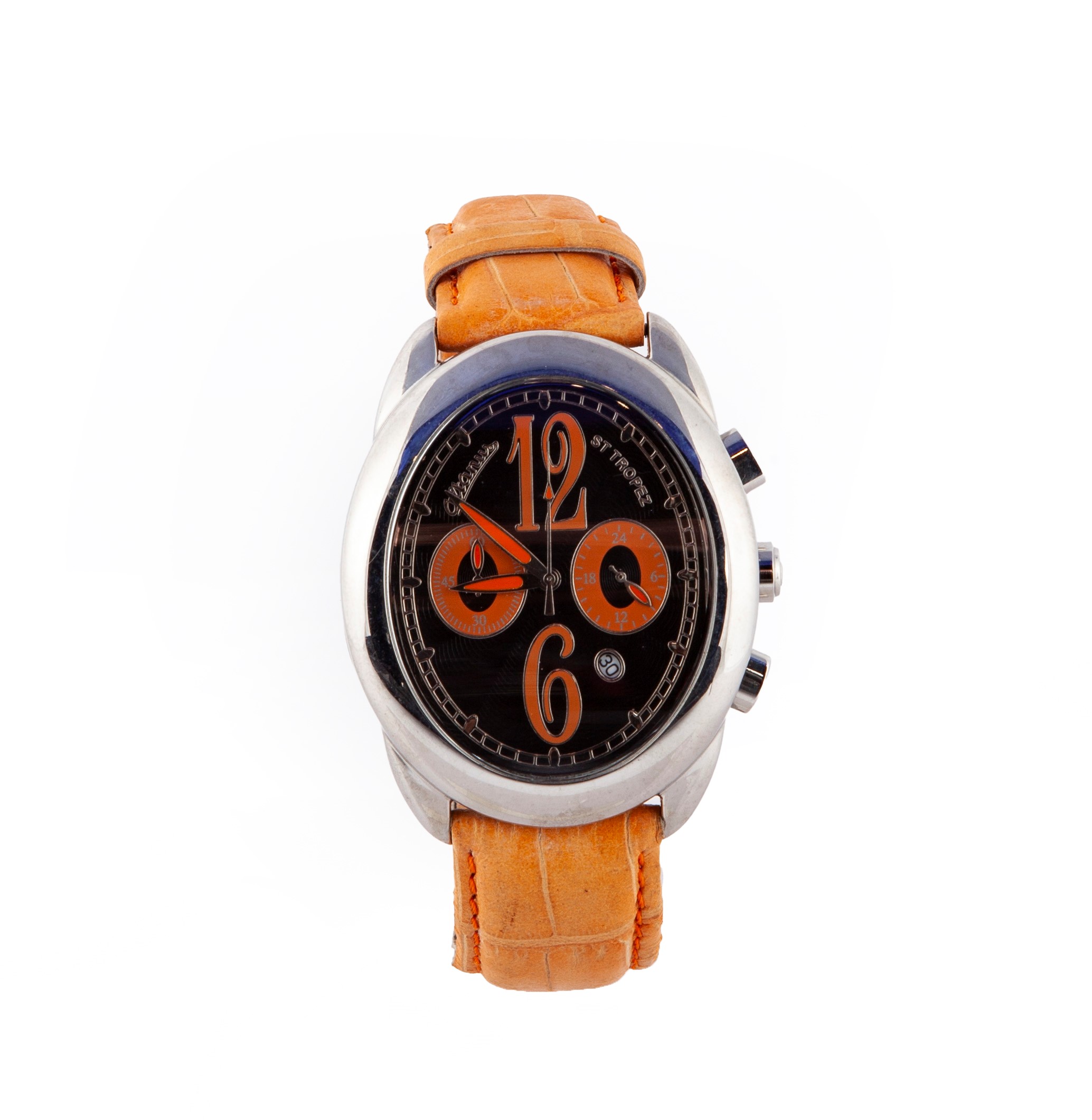 Altanus St. Tropez 7825 Steel Collection - Orologio da Polso al Quarzo da Uomo Cronografo in Acci...