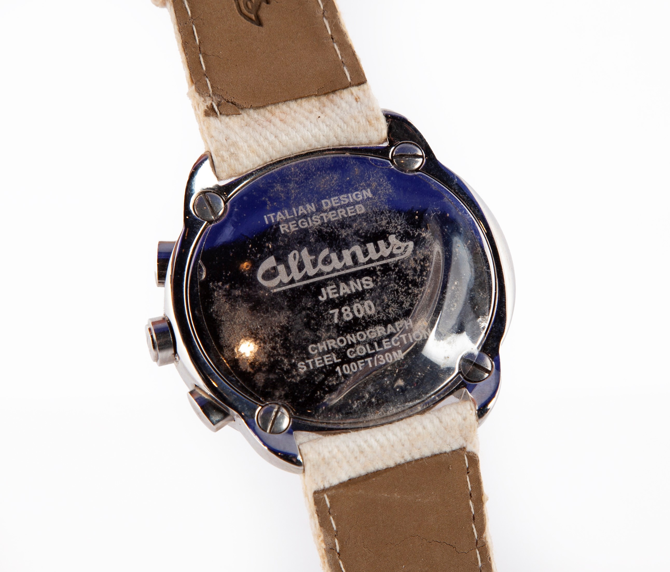 Altanus Jeans 7800 Steel Collection - Orologio da Polso al Quarzo da Uomo Cronografo in Acciaio c...