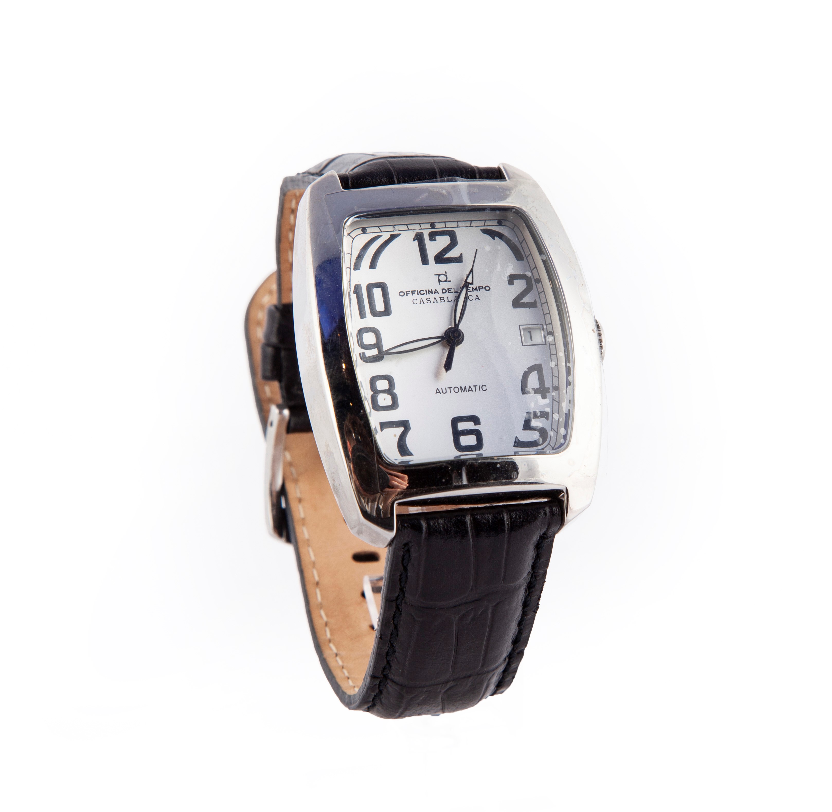 Officina del Tempo Casablanca - Orologio da Polso da Uomo Automatico in Acciaio con Datario. Sche...